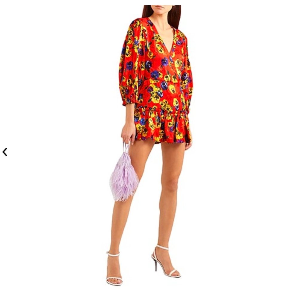 The Attico Ruffled Floral Pansy Dress, gorgeous! - Picture 3 of 14
